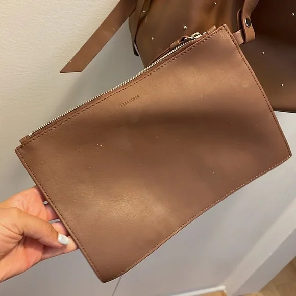 All Saints Leather light brown bag - Picture 5 of 7